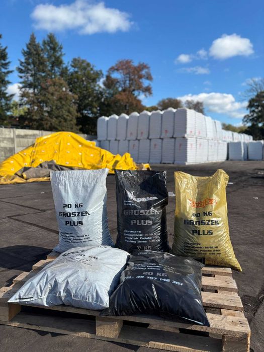 węgiel ekogroszek plus Trójka 26-28 MJ 5-25mm Paleta 1000kg 50 worków