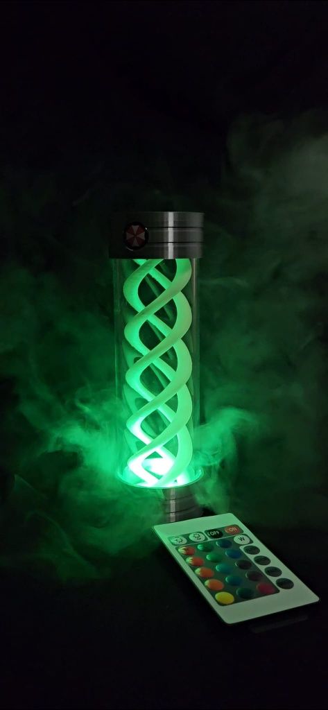 Lampada T-Virus muda de cor e filamento que brilha no escuro.