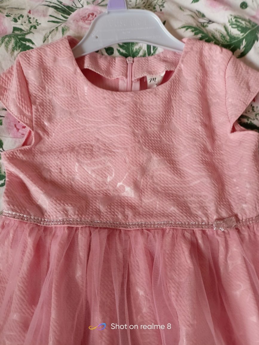 Sukienka różowa dziewczeca 116