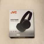 Bezprzewodowe czarne stuchawki nauszne JVC deep bass HA-S36W