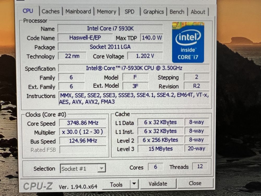 Intel Core i7-5930K X99 2011