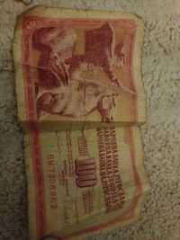 Jugoslavija 100 banknot