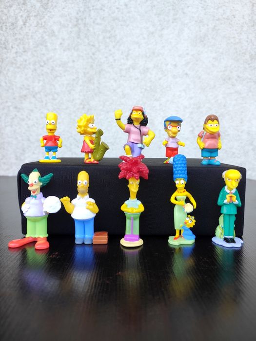Zestaw! Figurki Kinder niespodzianka the Simpsons 2008 + karteczka.