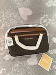 Oryginalna torebka Michael Kors Jet Set item chain crossbody brown