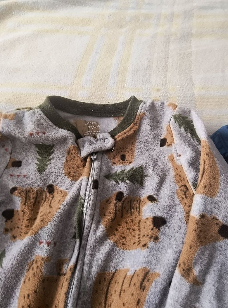 Флісові піжами чоловічки carter's 4 р для двійні