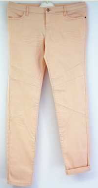 Spodnie morelowe rurki stretch Bawełna Rozmiar 40
