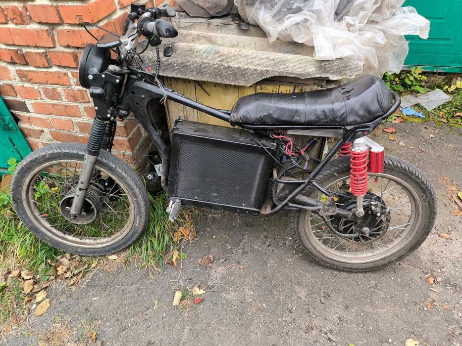 Електробайк на базі Мінськ 125 (4кВт АКБ, 3 кВт прямоприводний мотор)