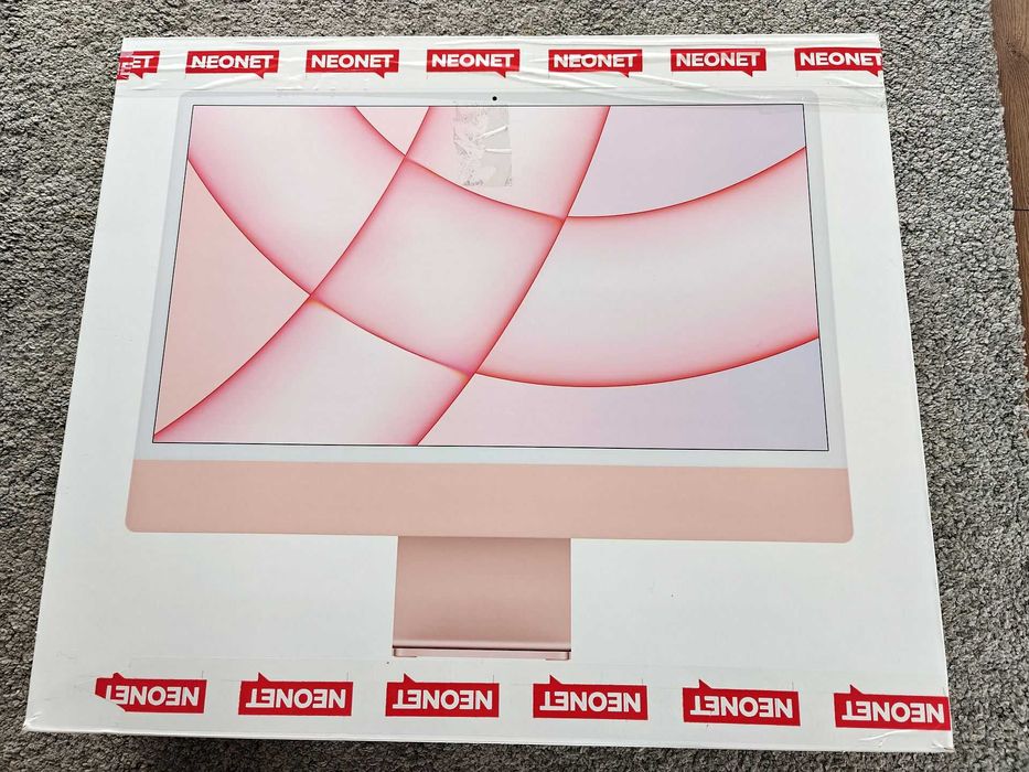 Apple iMac 24" Retina 4.5K (model MGPM3ZE/A) w kolorze różowym