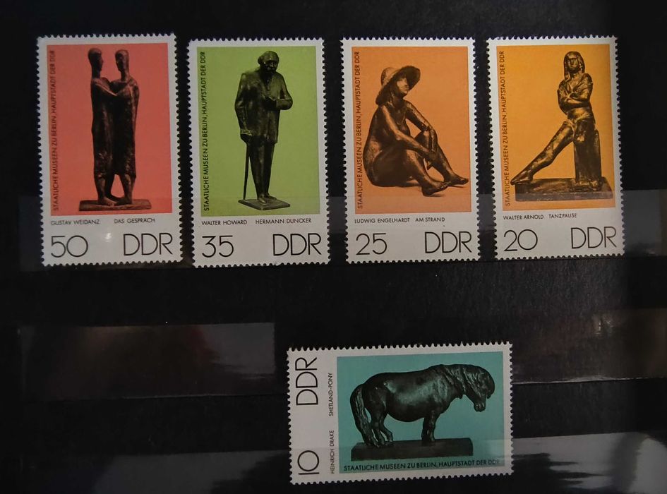 Zestaw znaczków - Malarstwo - Sztuka- NRD 1976