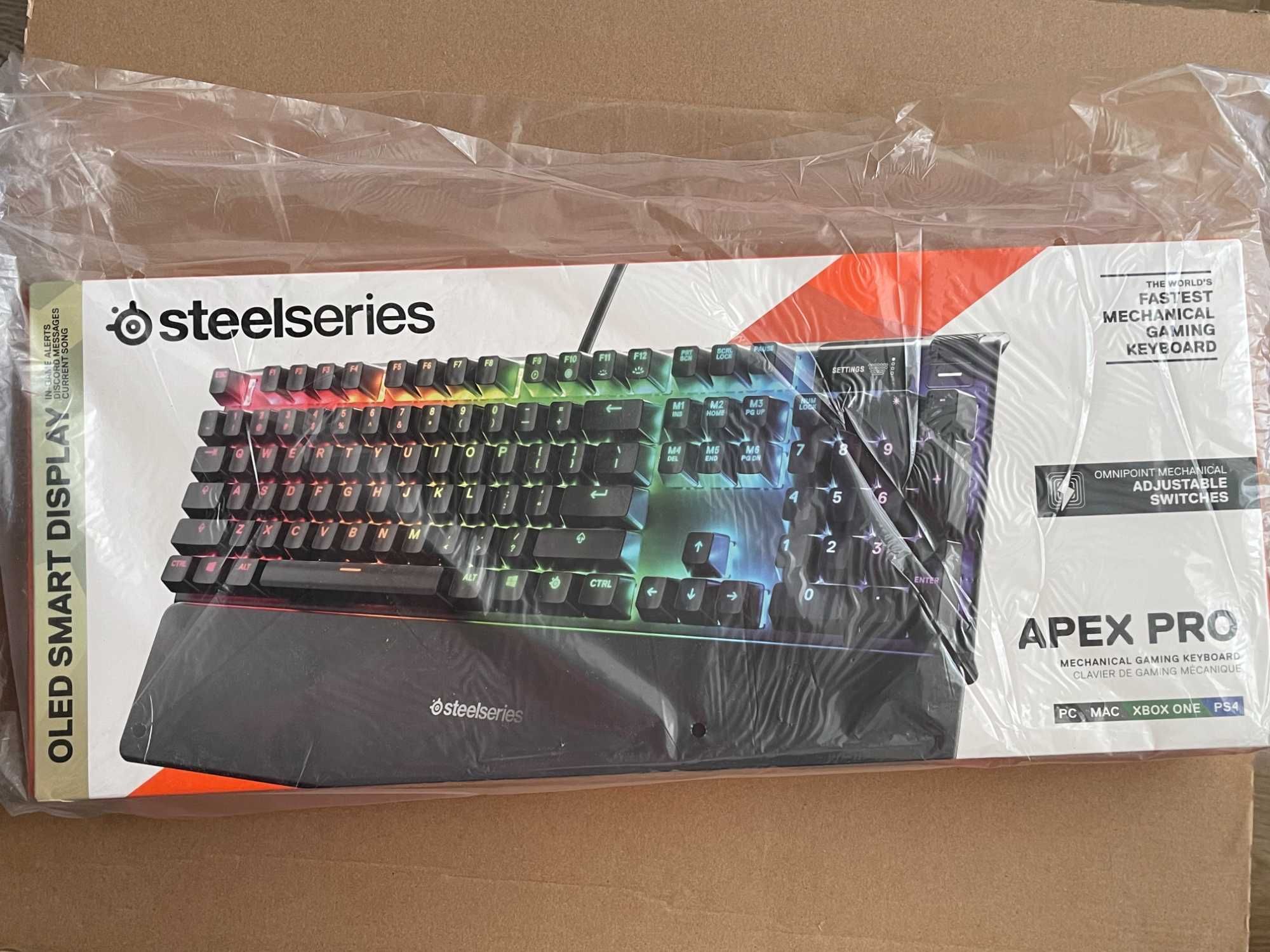 Клавіатура механічна STEELSERIES APEX PRO usb чорна USA розкладка