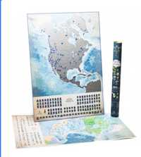 Скретч-карта Північної Америки «My map, North America edition»