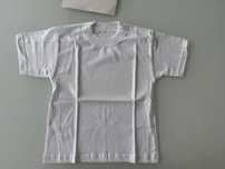 Nowy t-shirt biały dziecięcy 100% bawełna rozmiar 122