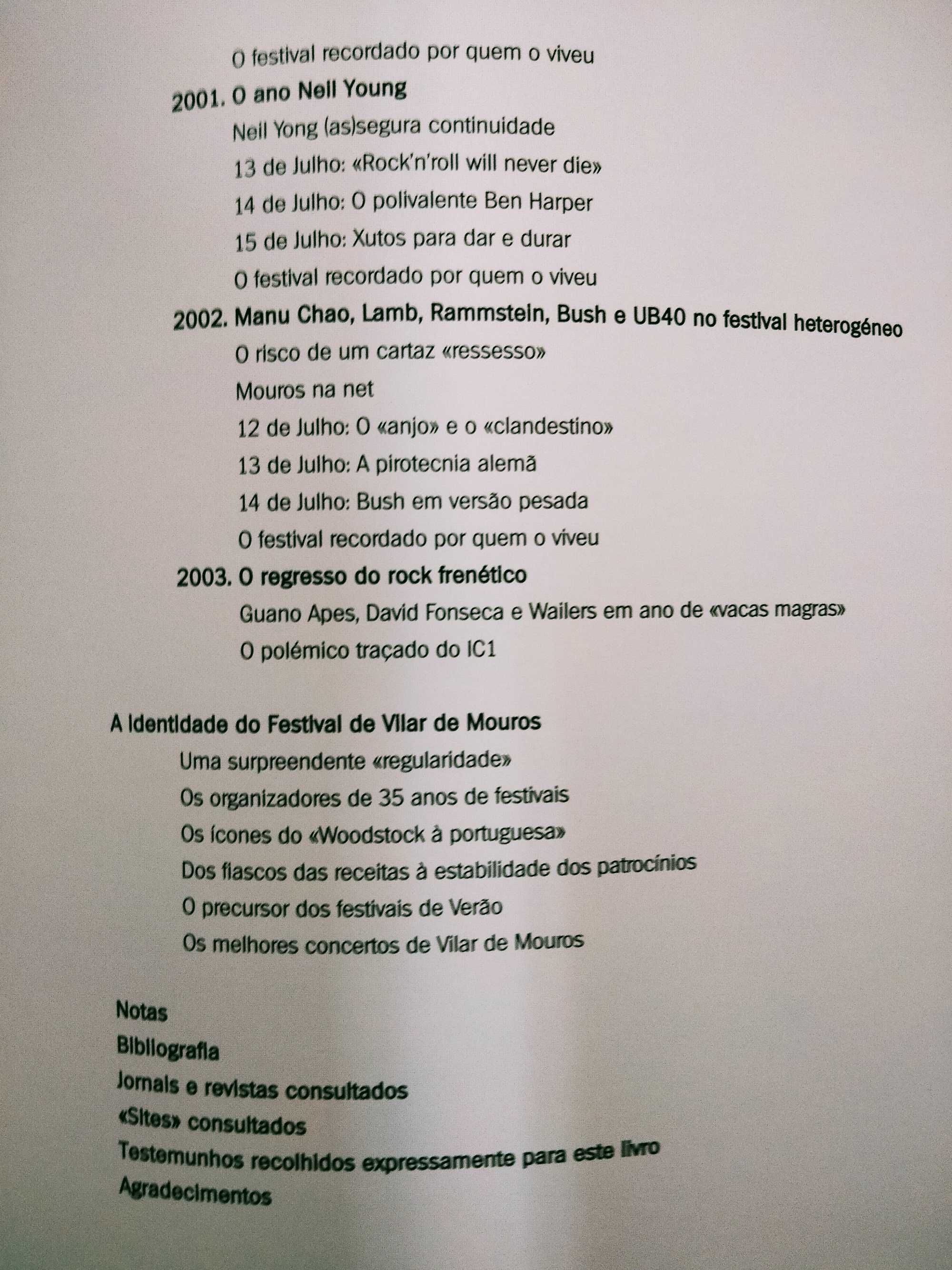 Vilar de Mouros 35 Anos de Festivais - Fernando Zamith