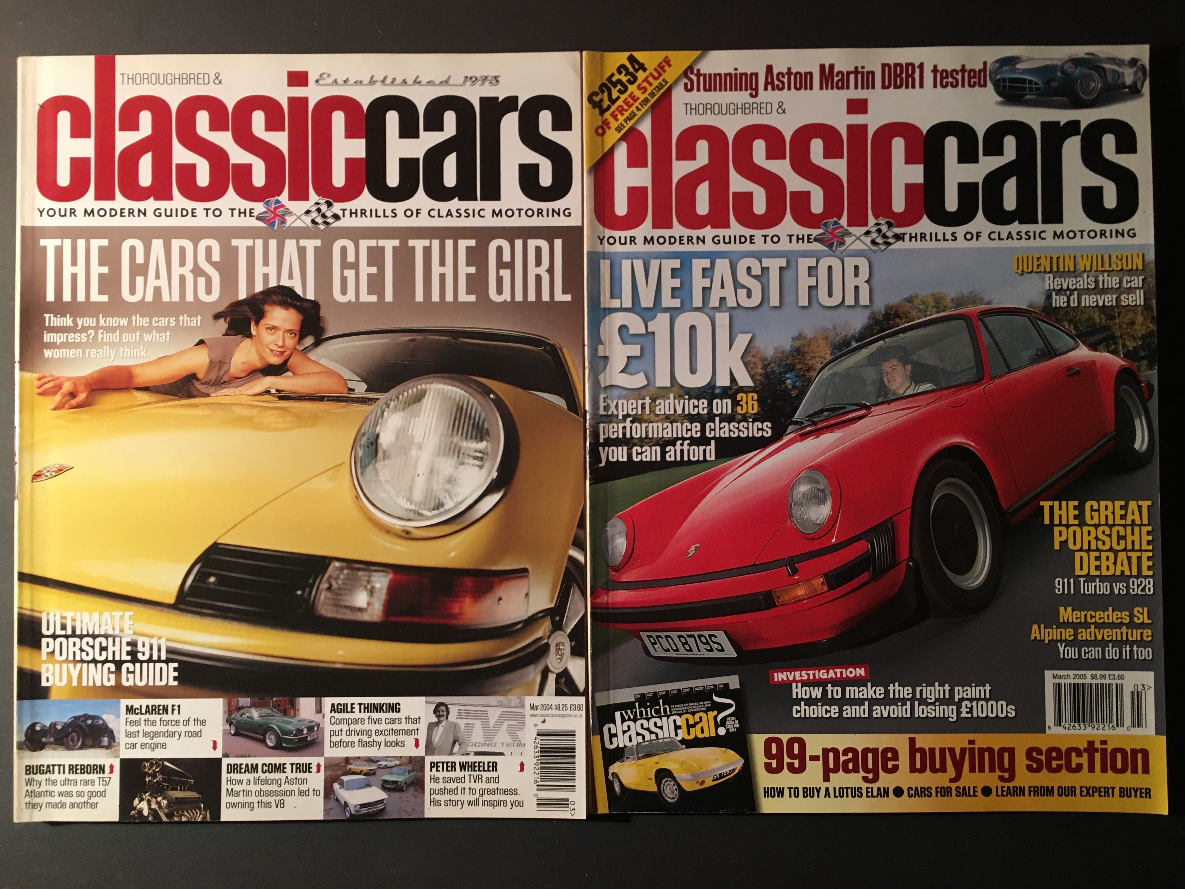 PORSCHE - 9 revistas de diferentes editores sobre o tema