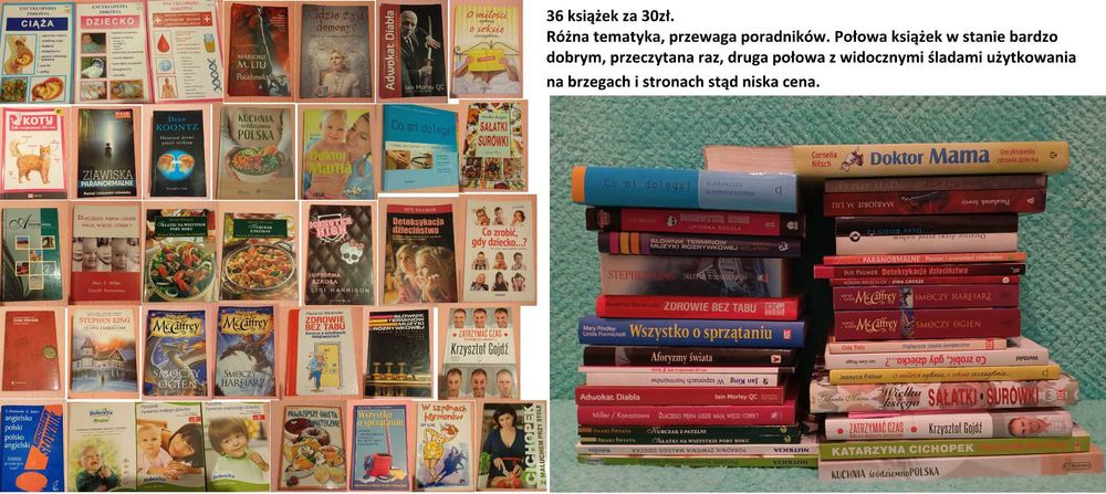 Duży zestaw 36 książek za 30zł