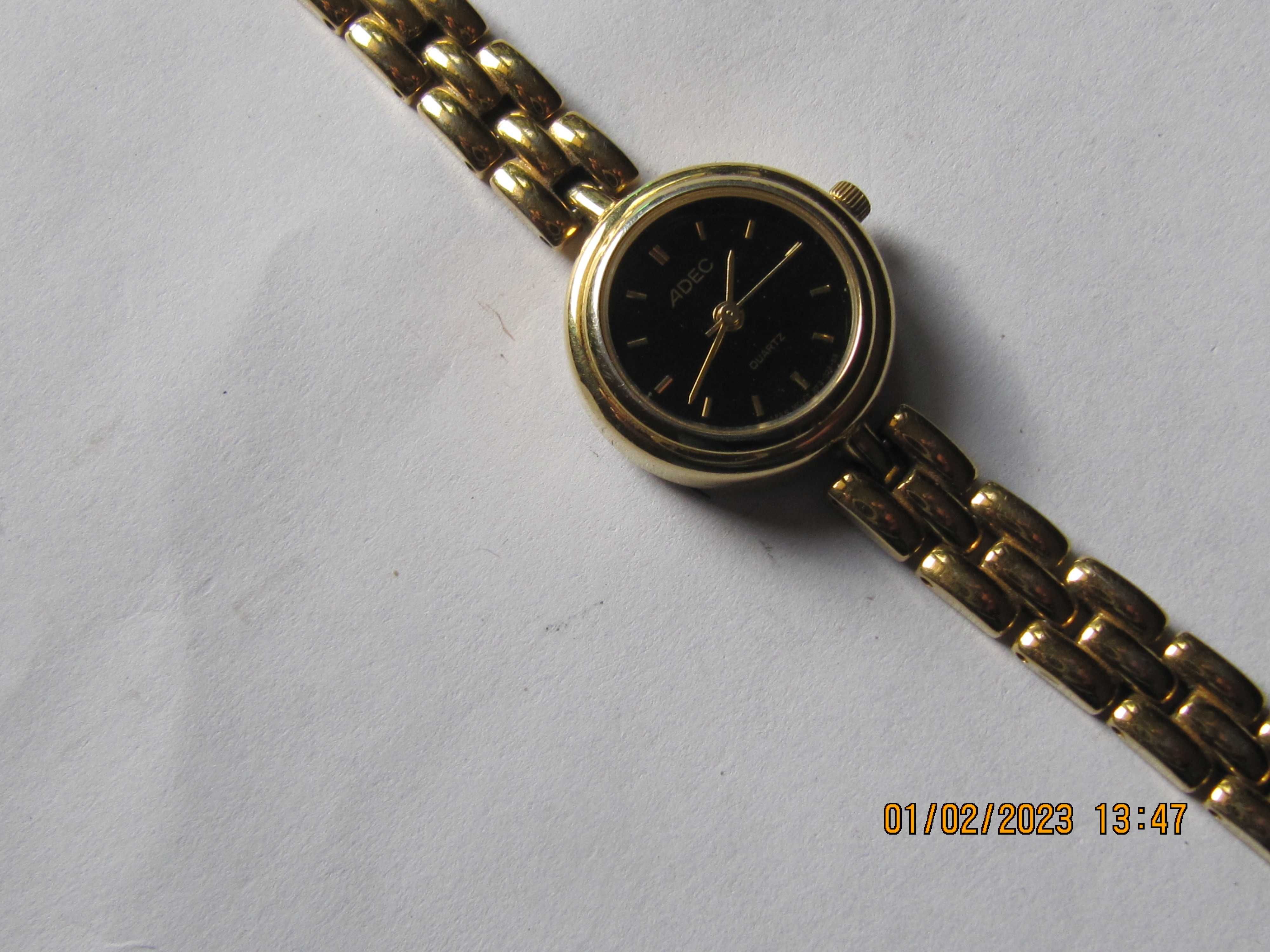 Adec quartz japoński zegarek damski