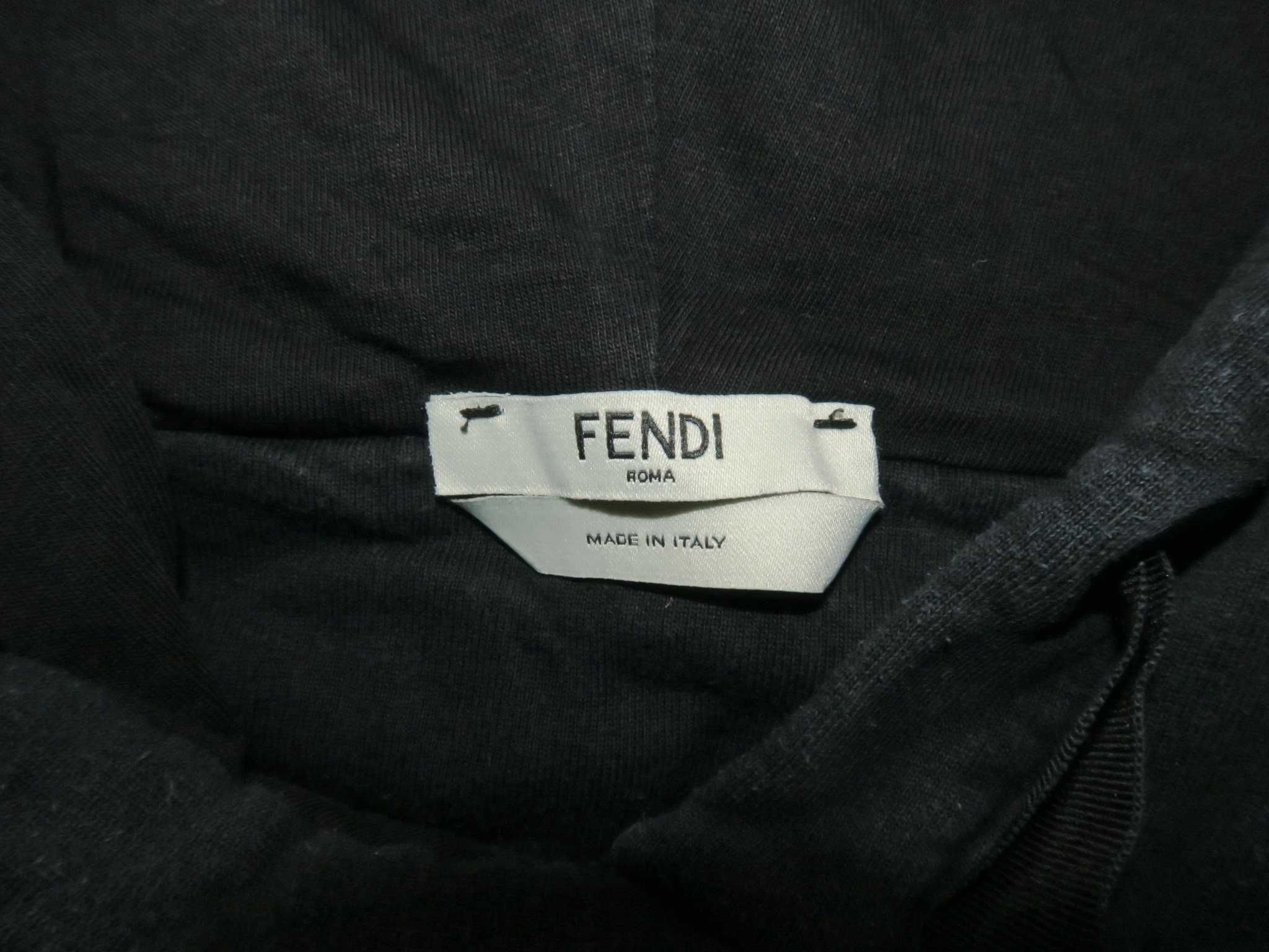 Fendi bluza z kapturem hoodie monogram S