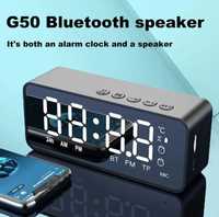 Głośnik Bluetooth G50 z zegarem radiem i budzikiem