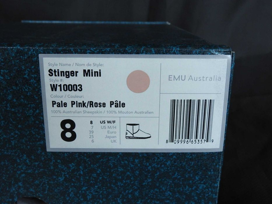 EMU AUSTRALIA новые угги сапоги натуральная кожа замша мех 38 розовые