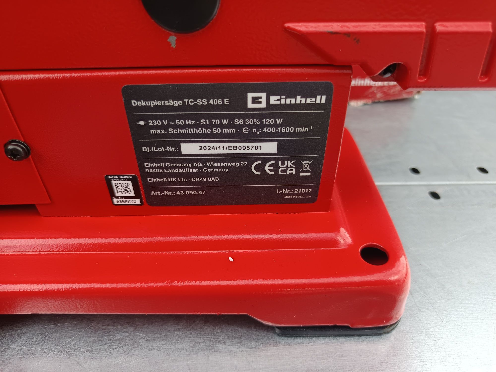 Piła włosowa Einhell TC-SS 406 E
