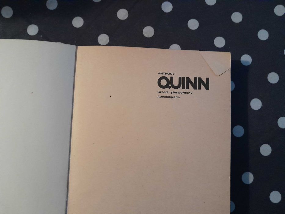 Grzech pierworodny. Autobiografia Anthony Quinn