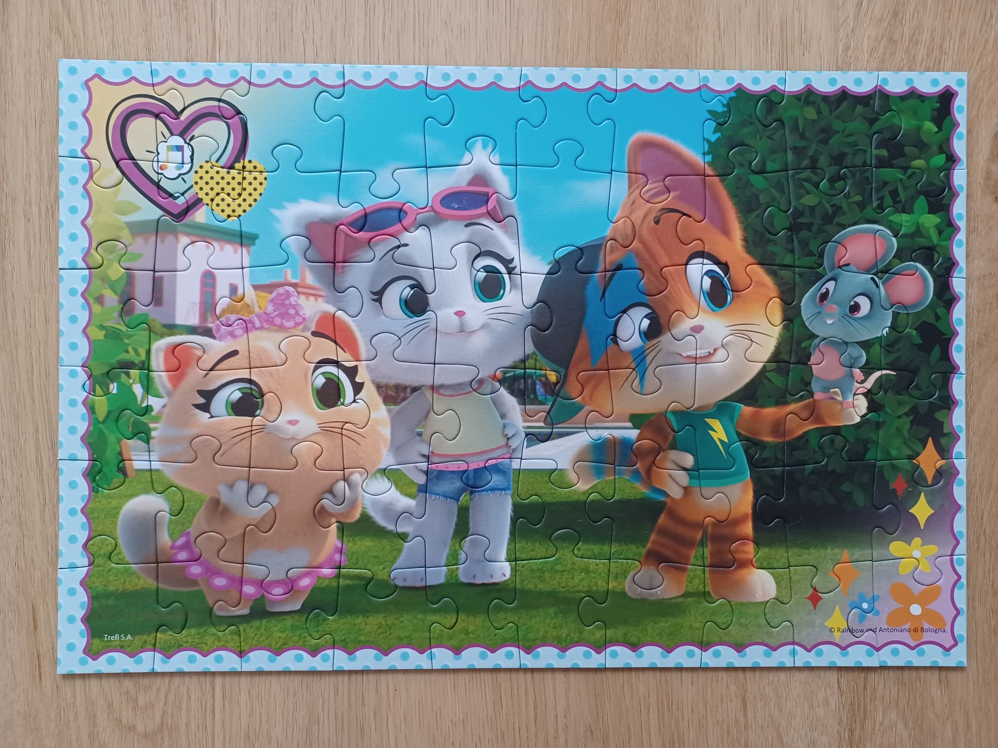 Puzzle Peppa, 44 Koty i Myszka Miki 3+ i 4+