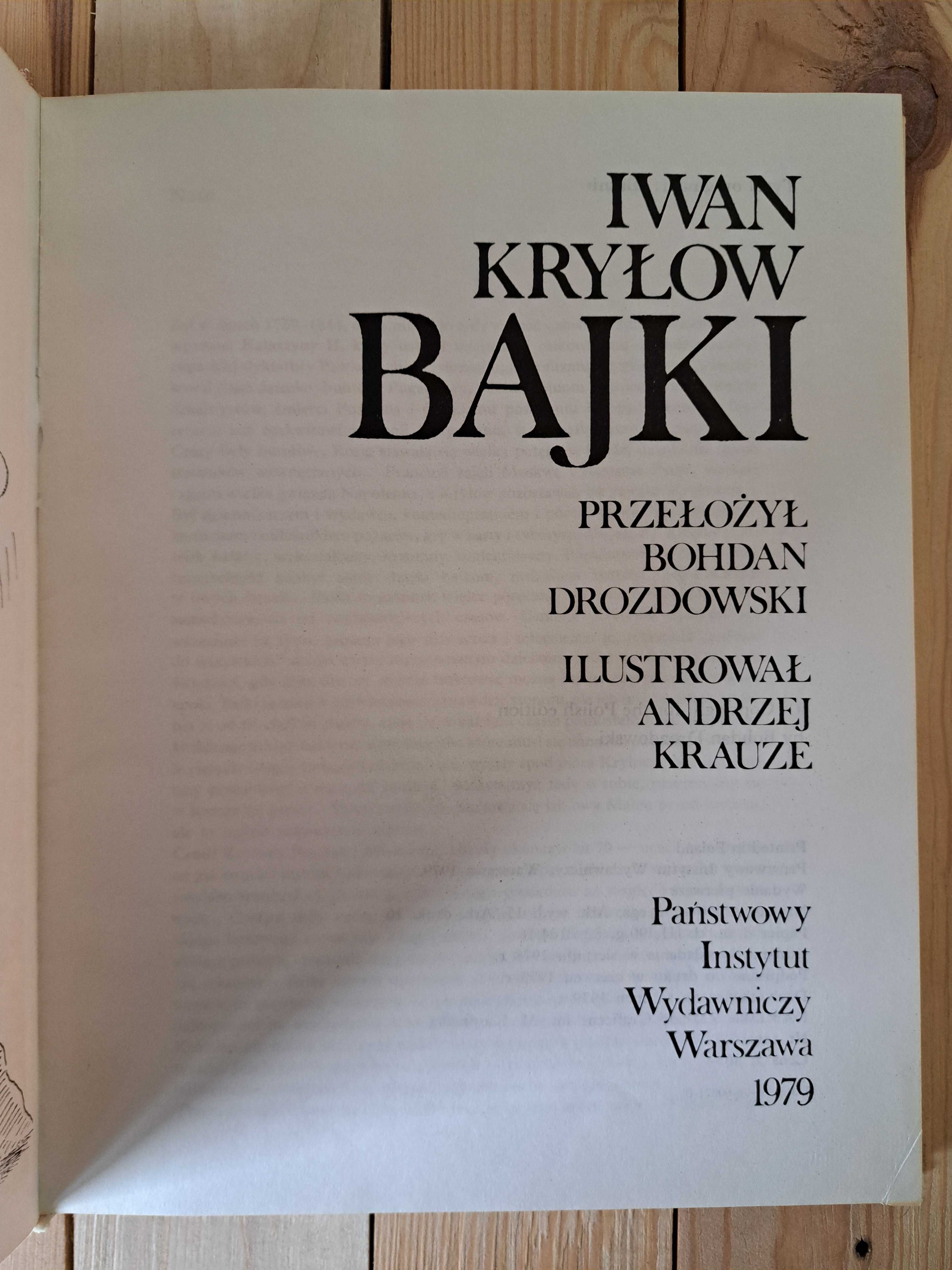 "BAJKI" Iwan KRYŁOW plus kpl Zapałek  CCCP z postaciami z jego bajek