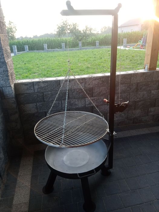 Grill ogrodowy stalowy mocny
