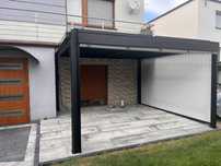 Pergola aluminiowa lamelowa bioklimatyczna altana ogrodowa 4x4 400x400