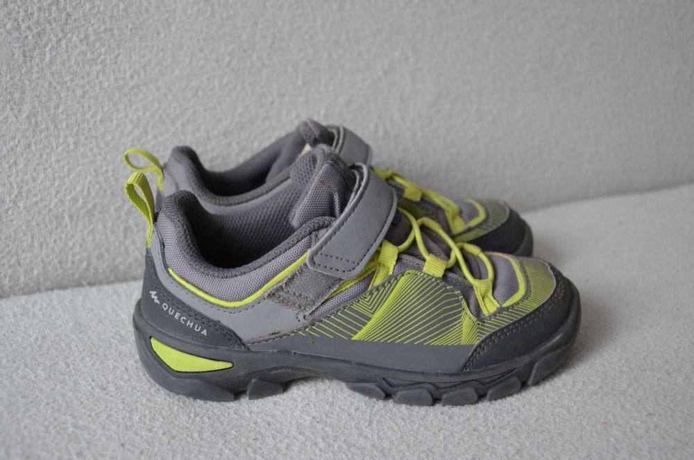 QUECHUA buty turystyczne niskie dziecięce chłopięce na rzepy j nowe 29