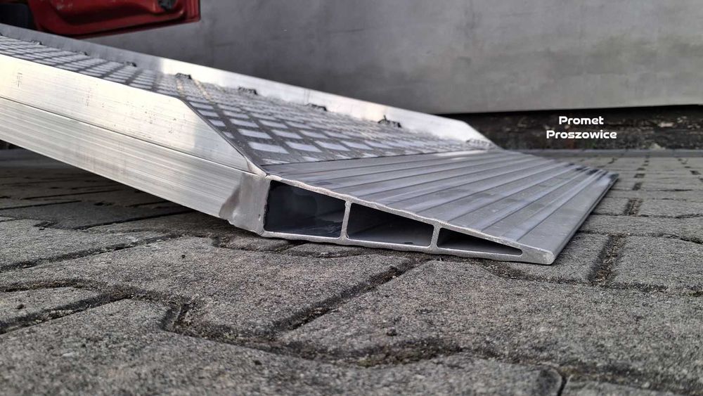 Rampa Aluminiowa 275x100cm RANTY do 800kg Podjazd pod Maszyny Paleciak