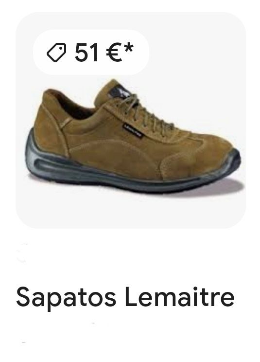 Sapatos novos biqueira aço Lemaitre