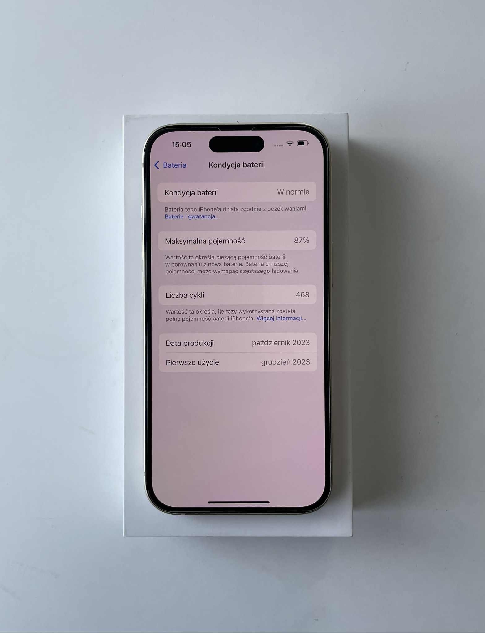 iPhone 15 w stanie idealnym