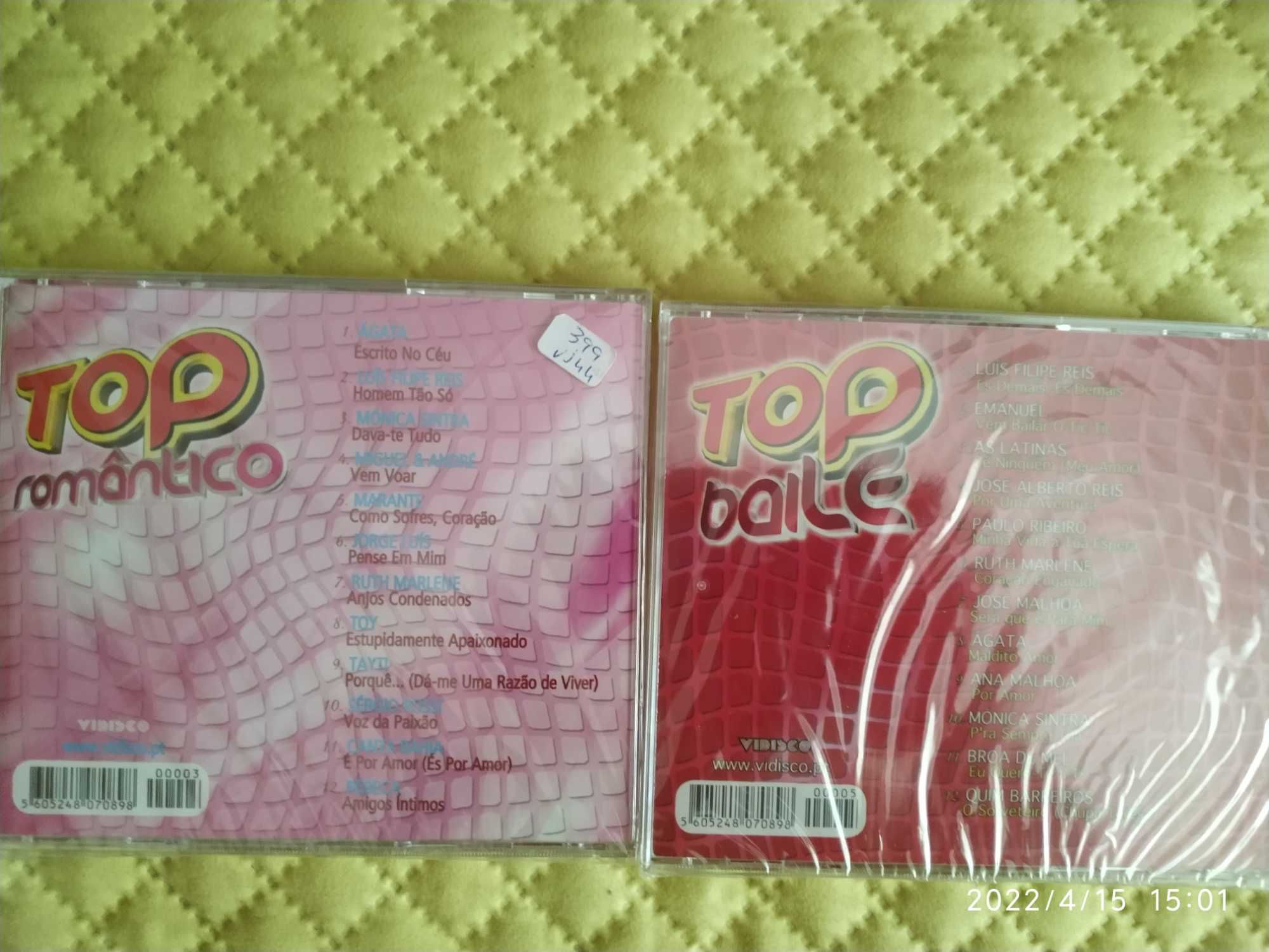 2 CD´s Top Romântico e Top Baile