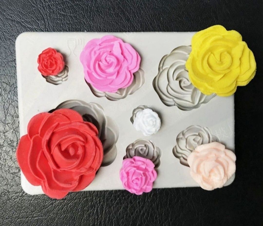 Forma silikonowa urodzinowa róże dla dzieci