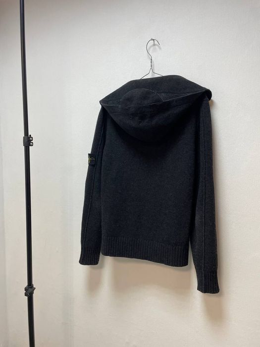 Шерстяное зип худи Stone Island