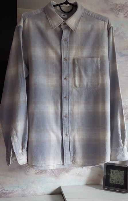 Uniqlo сорочка фланелева р.М