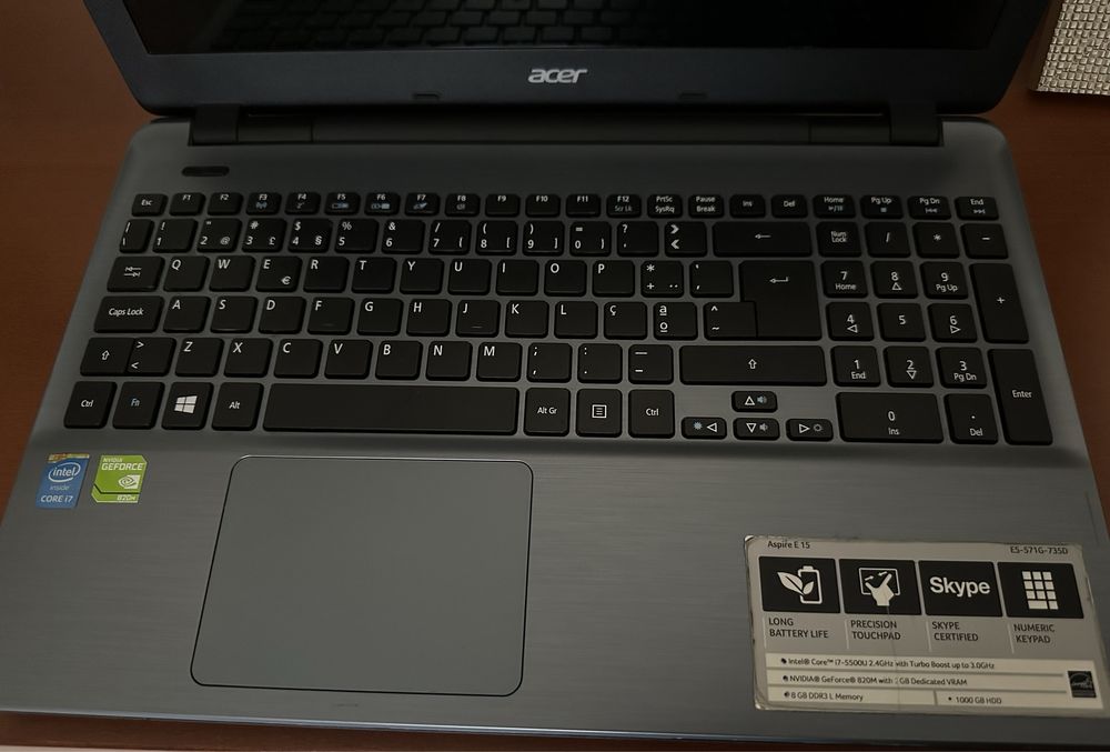 Portátil Acer Aspire E15