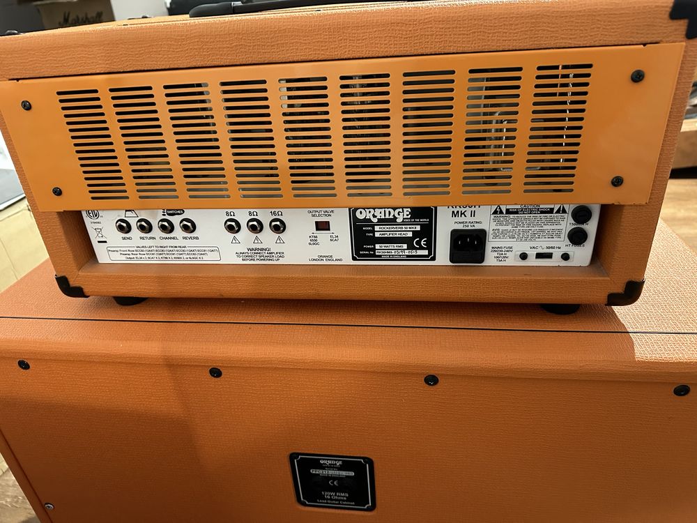 Orange Rockerverb 50 mk2 - lampa England marshall mesa