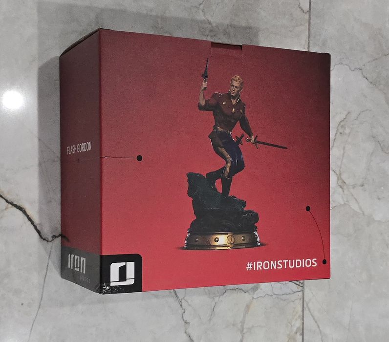 Caixa da estátua Flash Gordon , Iron Studios ( estátua NÃO incluida )