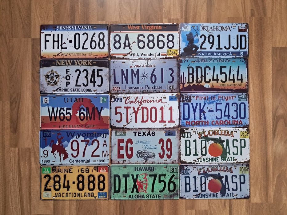 Zestaw 35 sztuk - Amerykanskie tablice rejestracyjne Usa - Route 66
