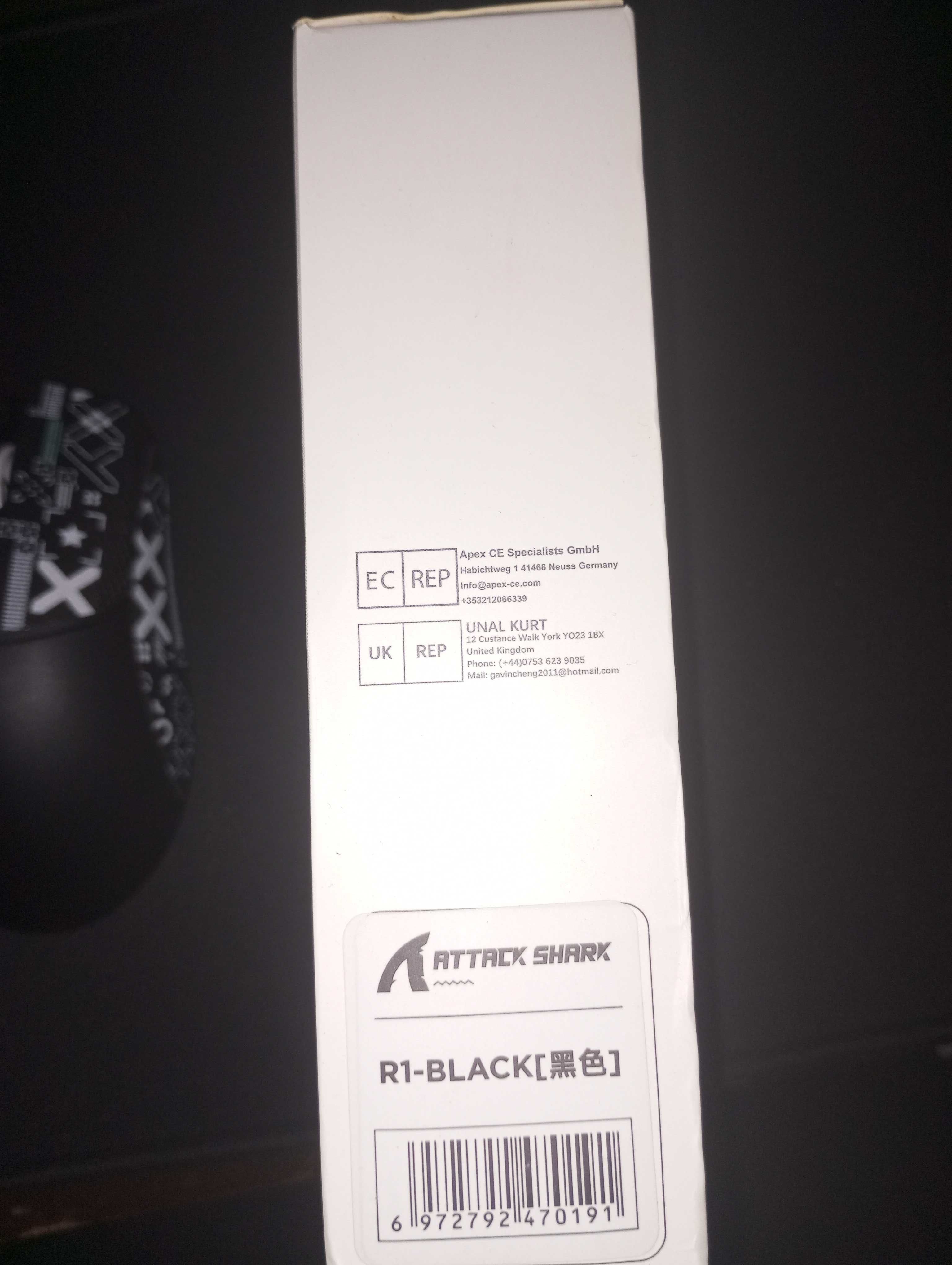 Mouse Attack Shark R1 - Novo na Caixa!