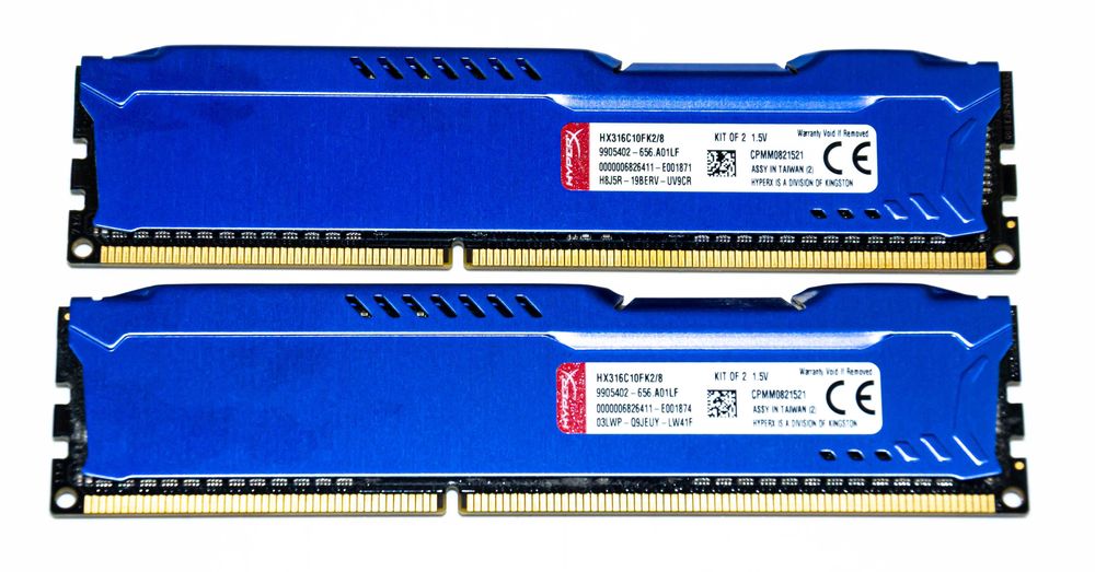 RAM HyperX Fury 8GB 2x4GB DDR3 1600MHz CL10 1.5V