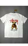 Stussy Miś S Koszulka Biala Nowa S