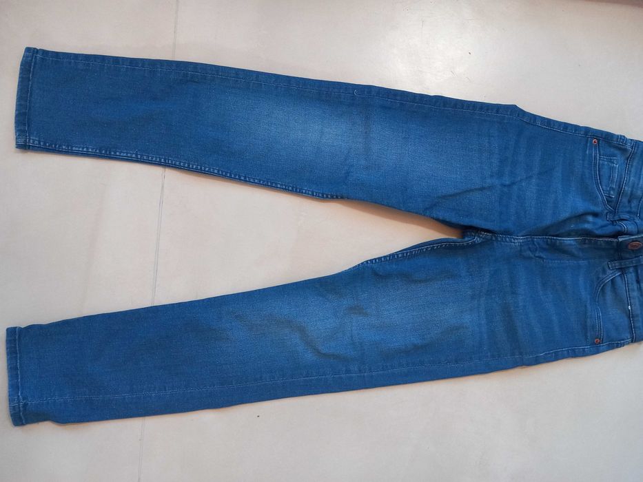 Spodnie legginsy jeans H&M 134