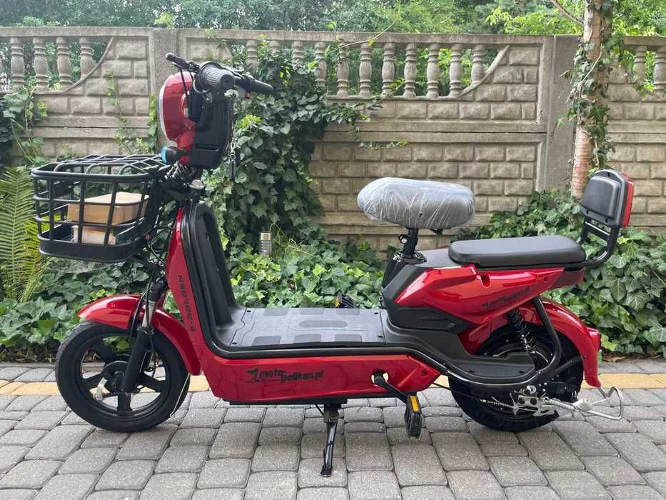 *NOWY* SKUTER ELEKTRYCZNY 250 WAT E-Golden Duży Koszyk Raty Dostawa
