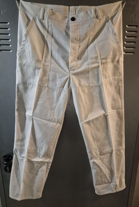 Spodnie robocze wzrost 170, pas 98 białe