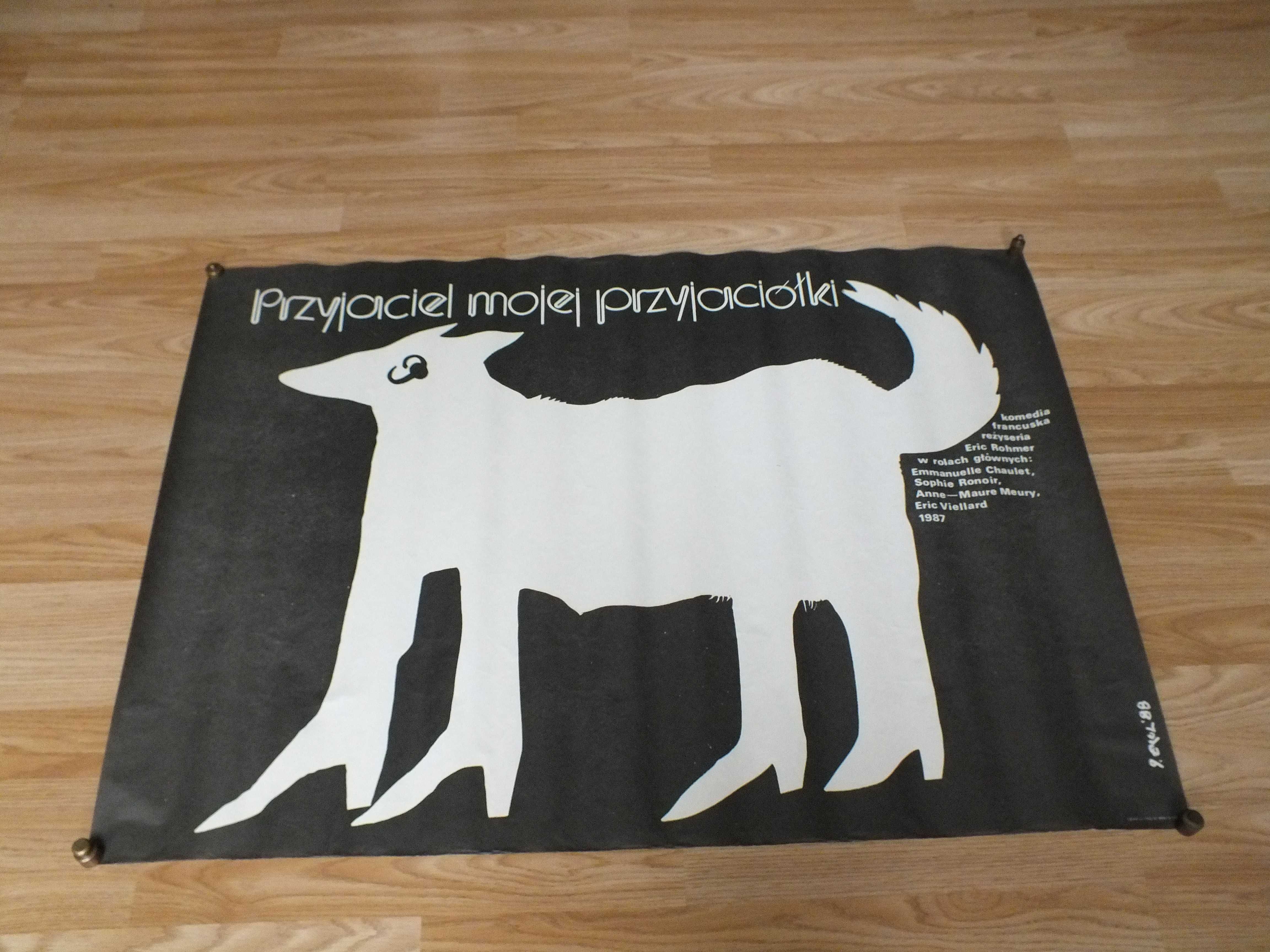 Pierwodruk plakat -Przyjaciel mojej przyjaciółki -  1988  Jakub EROL