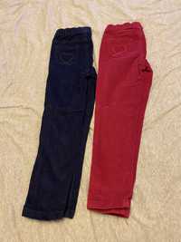 2 pary spodni sztruksowych NOWE rozmiar 110