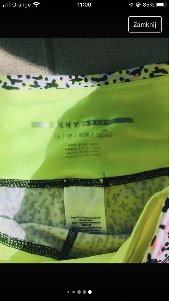 Legginsy DKNY fitness damskie xs